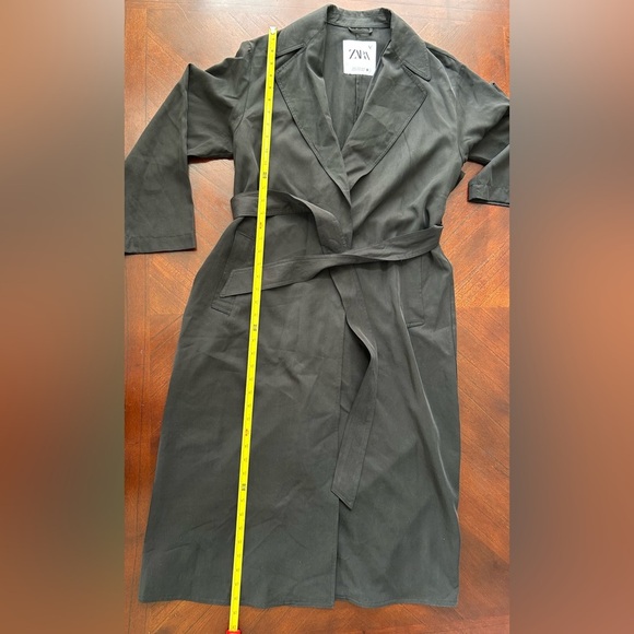 ZARA LONG COAT WITH BELT SIZE XS - Picture 7 of 10